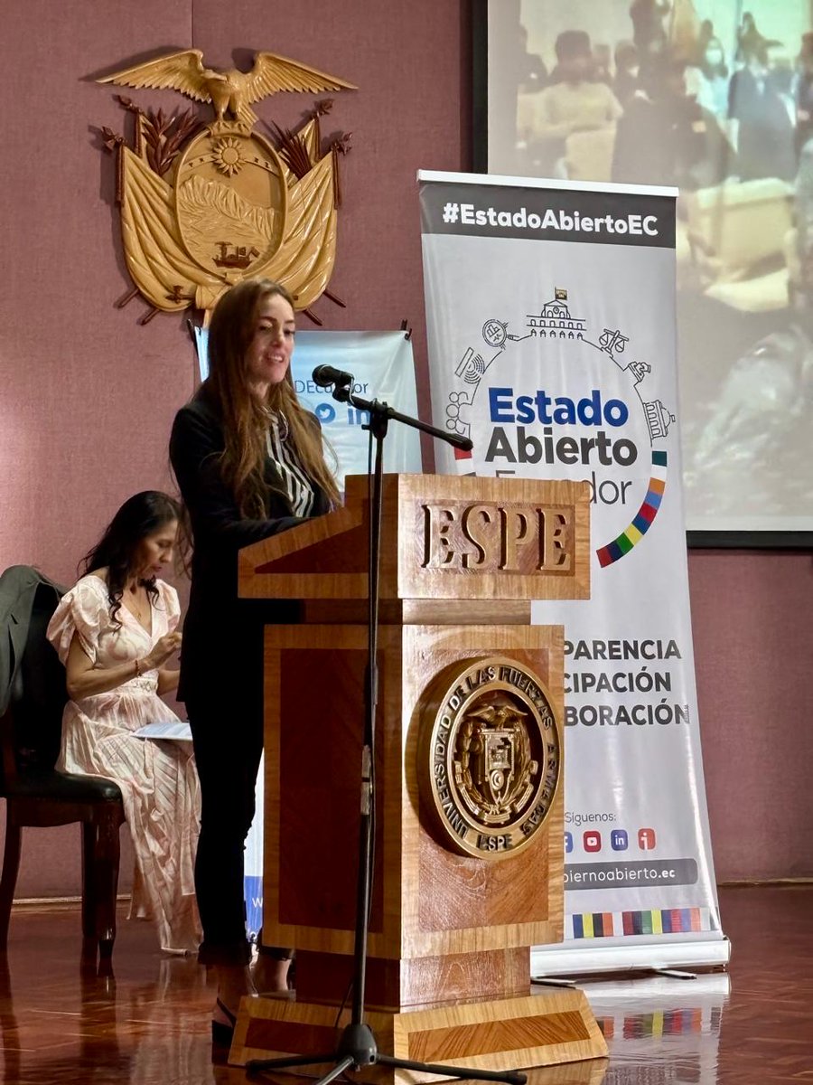.<a href="/NikiCosta/">Domenica Costa</a>, subsec. General de Gestión Gubernamental - <a href="/Presidencia_Ec/">Presidencia Ecuador 🇪🇨</a>, resaltó como un hito importante el lanzamiento del 1️⃣° Plan de Acción de Gobierno Abierto del cantón Latacunga, ya que se replica el modelo de gobernanza en los gobiernos locales. 
#EstadoAbiertoEc