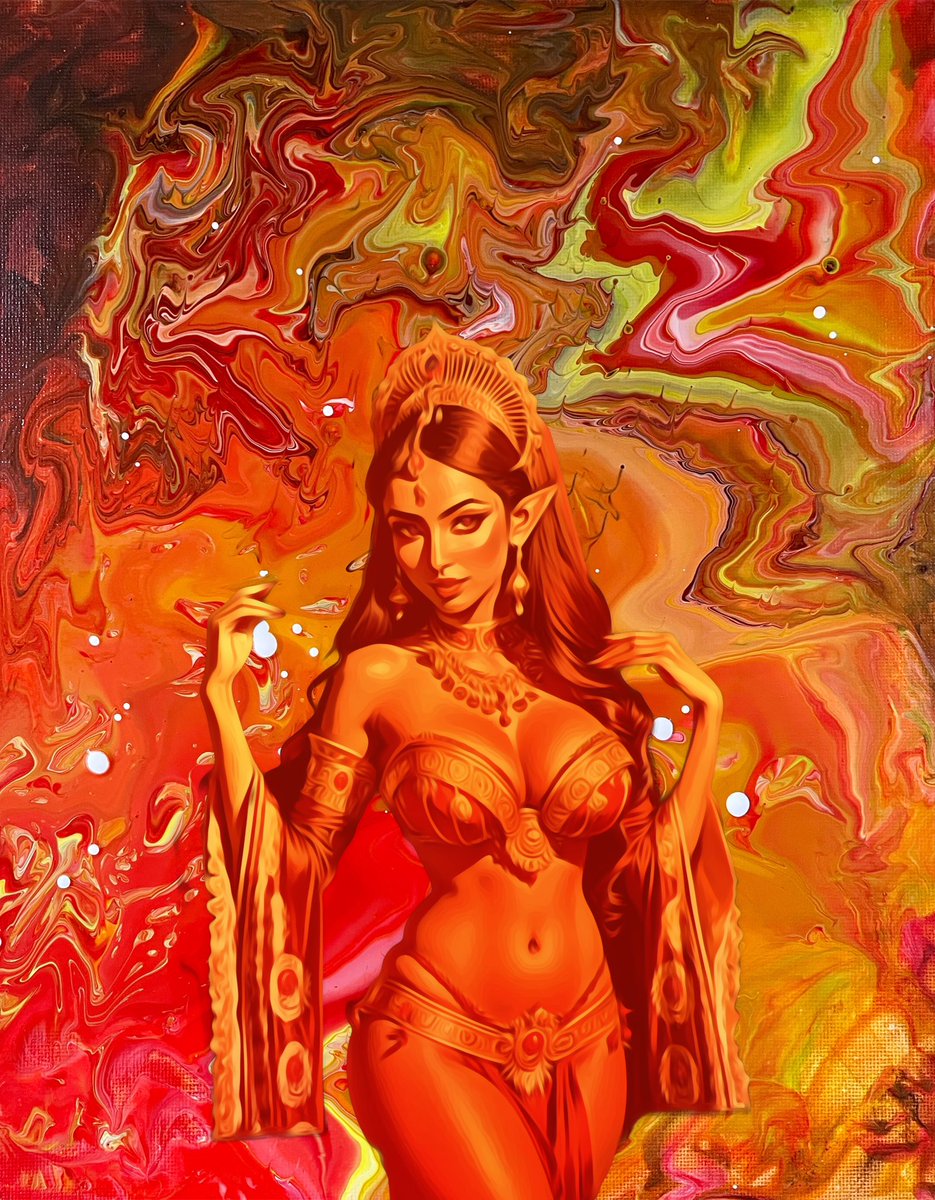 Good evening #nftfam 

Fiery woman🔥

1/1 NFT

Price 111 $XTZ

🔗objkt.com/tokens/KT1WYaR…