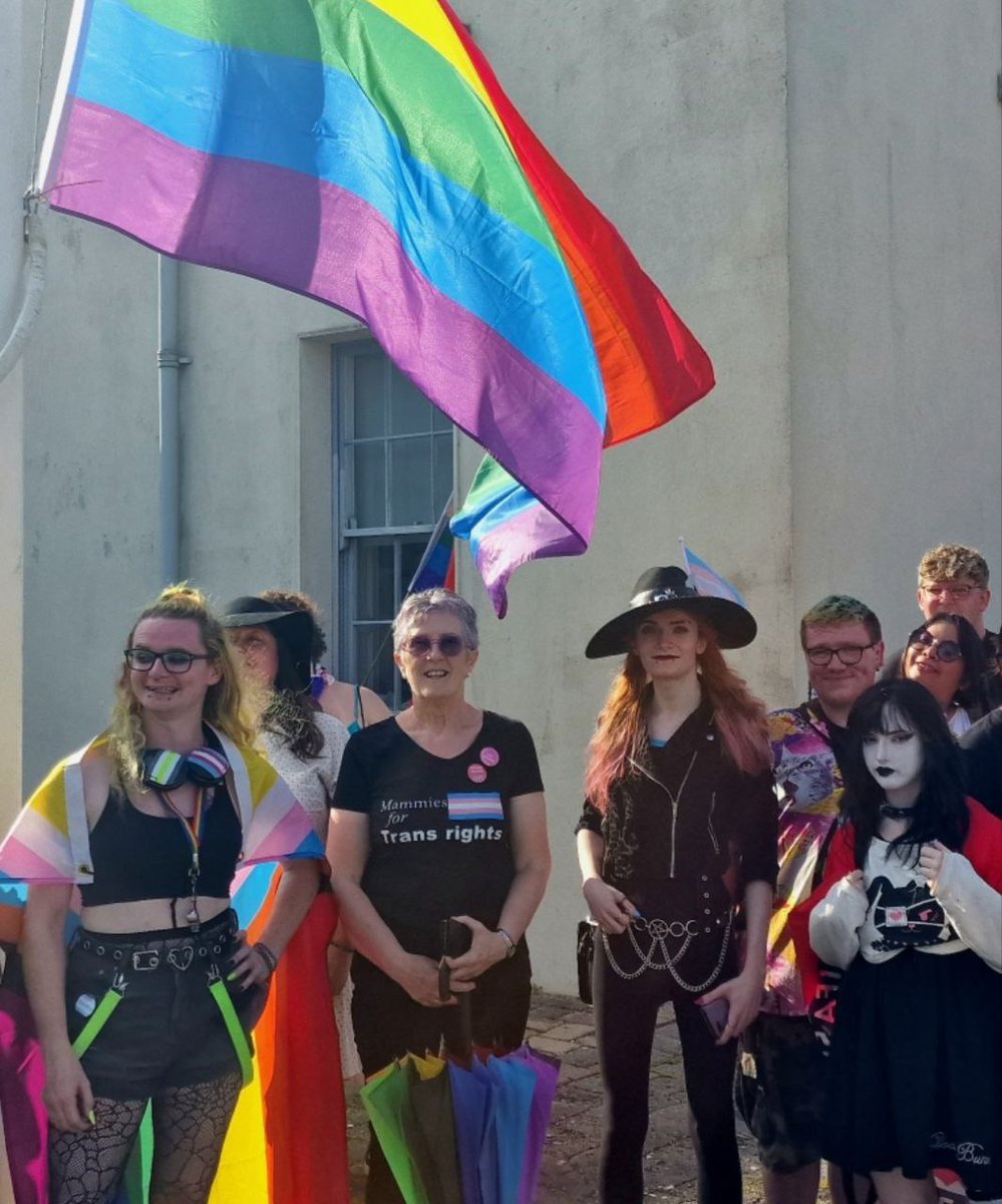 umbongothemongo's tweet image. 'My revenge will be the Castration of Ireland's Children'.
Despicable Labour Party child-mutilation activist "The Woke Nun" with her posse of very very mentally ill young perverts.
She's a financial dog in the fight, of course
