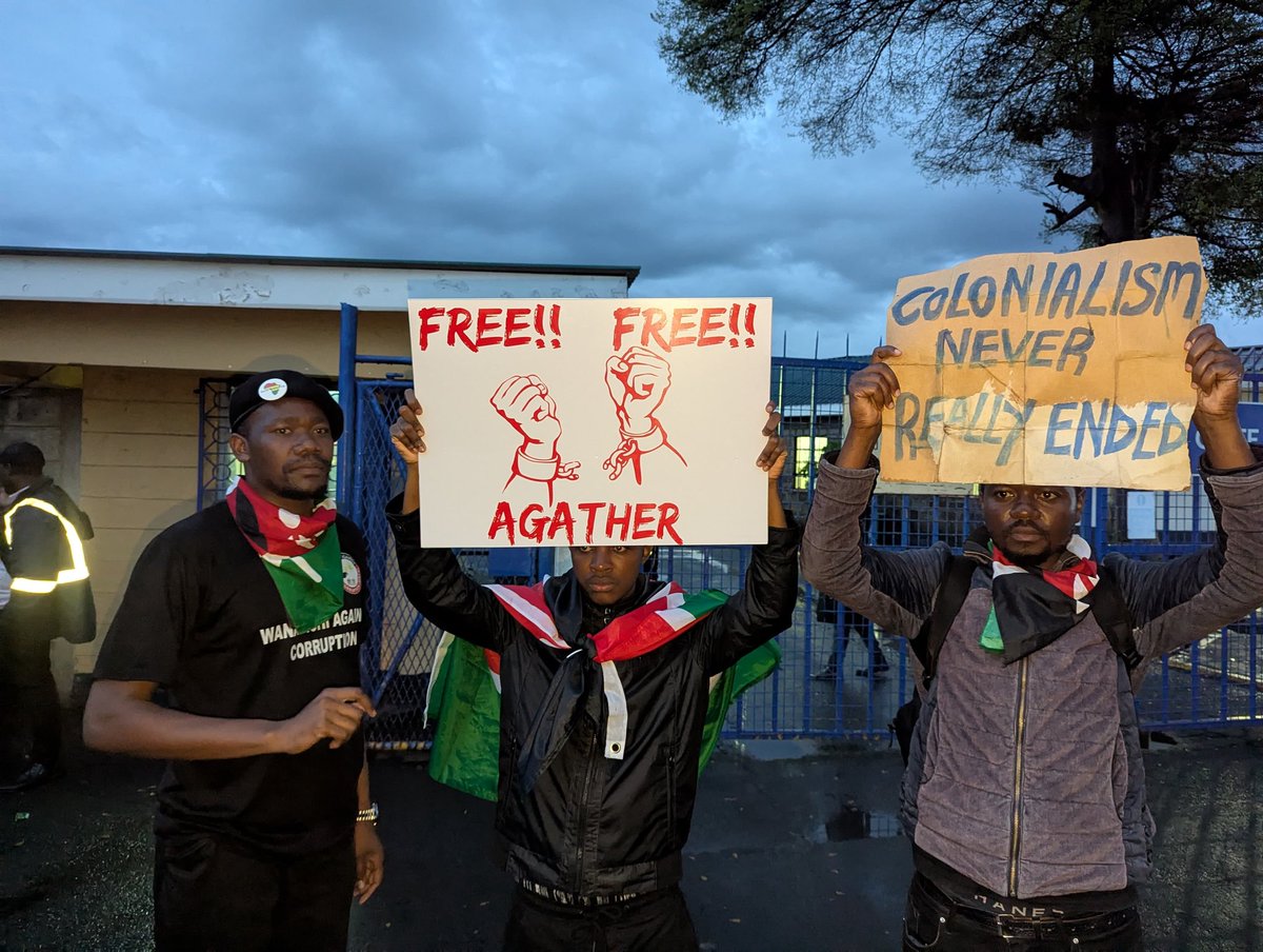 We are not free until Agather is free💪
President Museveni Gaucho Aoko
Nairobi County KenyavsTZ 
Agather Atuhaire Boniface Mwangi 
Idi Amin Mama Suluhu <a href="/mkainerugaba/">Muhoozi Kainerugaba</a> <a href="/bonifacemwangi/">The People’s President</a>
@Shakira <a href="/NerimaW/">Nerima Wako</a> <a href="/OkiyaOmtatah/">Okiya Omtatah Okoiti</a> #FreeAgatherAtuhaire #FreeAgather