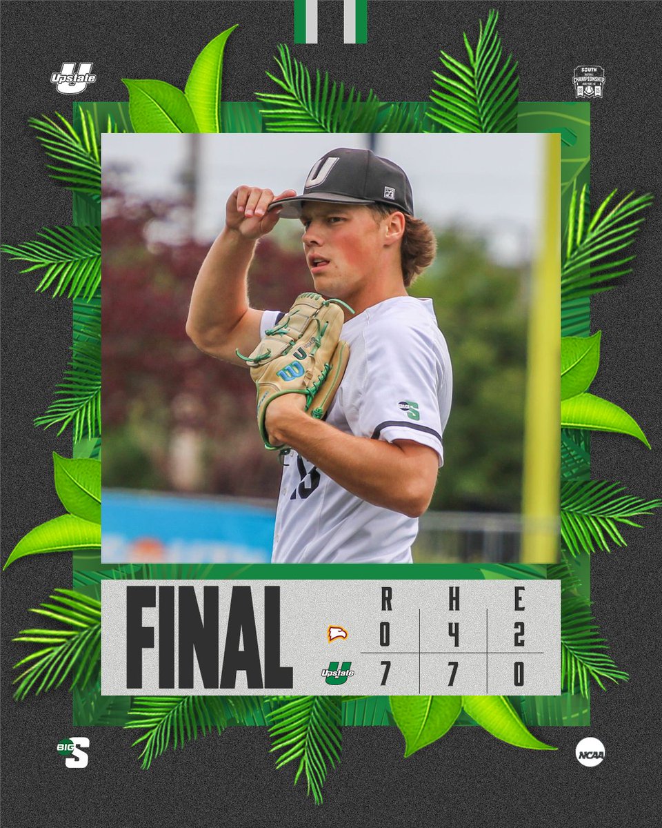 UpstateBSB's tweet photo. Tip of the cap to Amp Phillips!

His four-hit, complete-game shutout leads Upstate to a 7-0 win over Winthrop!

He fanned five in the second 9.0 inning complete game in Big South play this year.

Four homers from the Spartans back the strong outing on the mound!

#SpartanArmy ⚔ https://t.co/vAHWget1FD