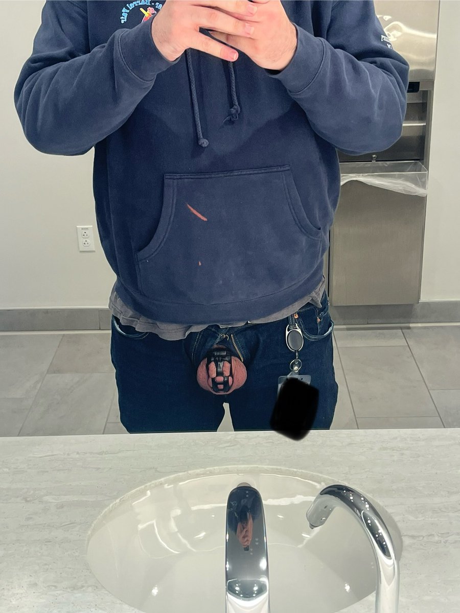 subfag83's tweet photo. Oh look….

A caged fag at work! 

#gaychastity #lockedsub #chastityfag @GayChastityRTs https://t.co/RD29sEmlcE