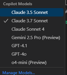 braveryk7's tweet photo. VSCodeにClaude Sonnet 4来るの早すぎてわらった https://t.co/hV4NOvpL8x