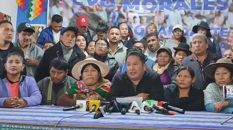#País I Las organizaciones sociales del ala "evista" han convocado a una concentración que iniciará el lunes 26 de mayo en la ciudad de La Paz, en demanda de la renuncia del Gobierno de Luis Arce Catacora, los magistrados prorrogados y las autoridades del TSE.