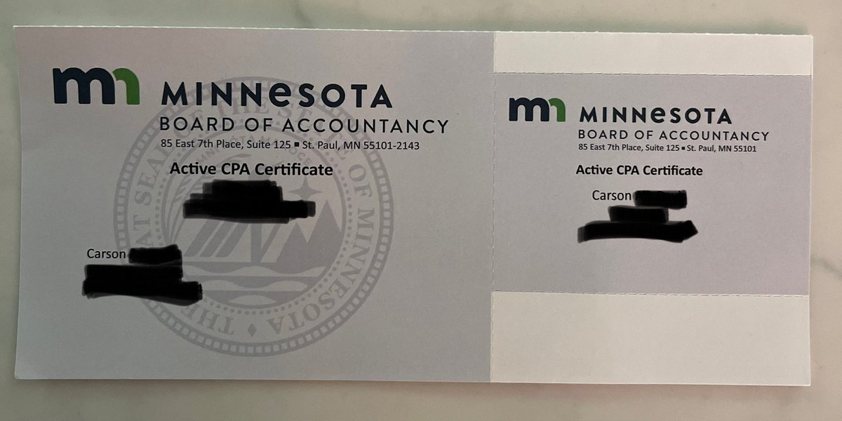 Carson2Money's tweet image. Officially official

I’m a licensed CPA 🎉😁