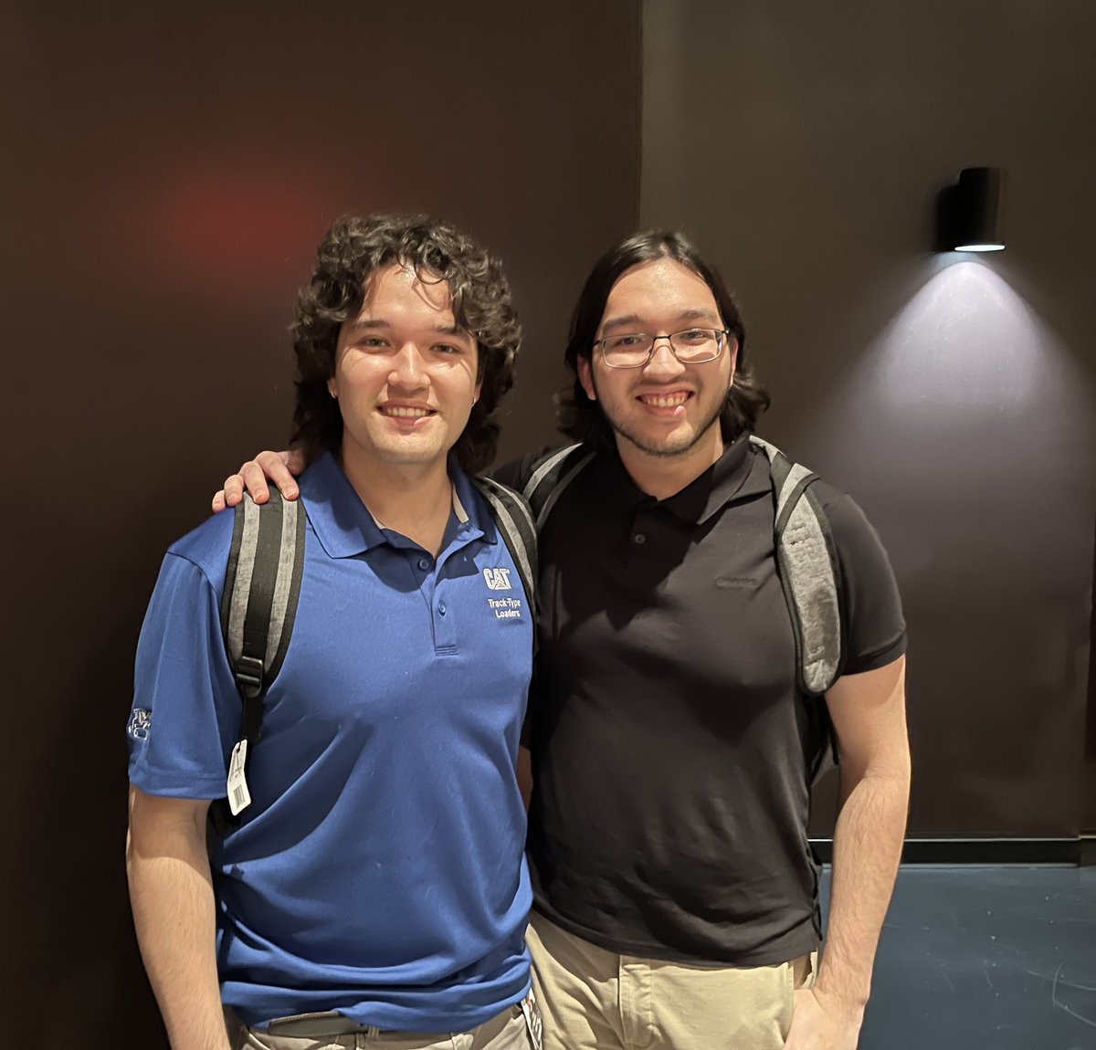 So proud of these two.   They both earned straight A’s last semester (Electrical Engineering and Computer Science) and started paid internships with Caterpillar this week (it will be Ian’s second year with Cat)

They are a two years apart but they will each graduate next May. 🥰