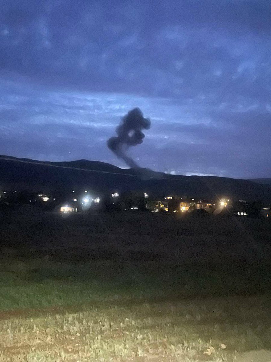 ‼️Israeli airstrike on Boudai - Beqaa Lebanon
