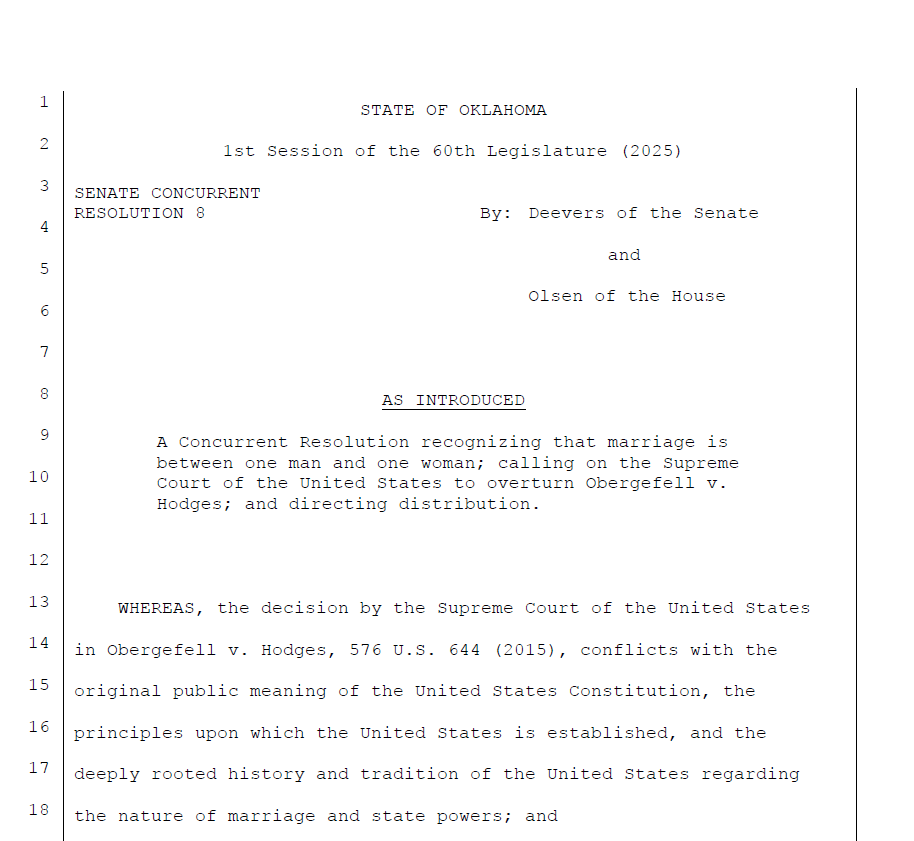 .<a href="/senatorpaxton/">Lonnie  Paxton</a> Why the delay over #SCR8 from <a href="/DustyDeevers/">Dusty Deevers</a>?

There is no excuse!

The people of Oklahoma have already spoken, and marriage must be restored between one man and one woman.

Let's get this done!

<a href="/Mass_Resistance/">Mass_Resistance</a> <a href="/AmyContrada/">Amy Contrada</a>