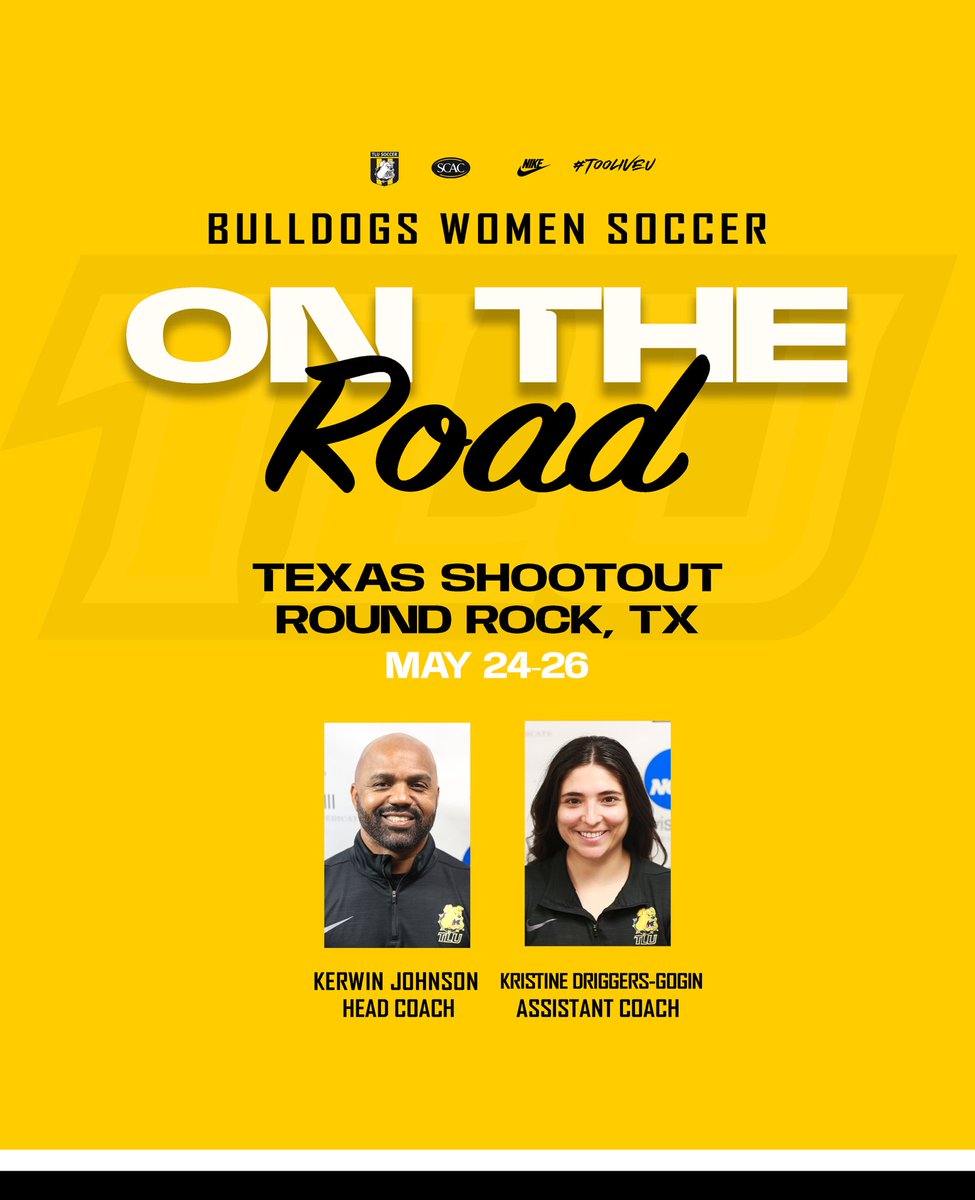 Bulldogs on the prowl 🐾— coach edition. 

Scouting at the Texas Shootout! 🔭⚽️

See you there! 🔥 

#TooLiveU | #PupsUp