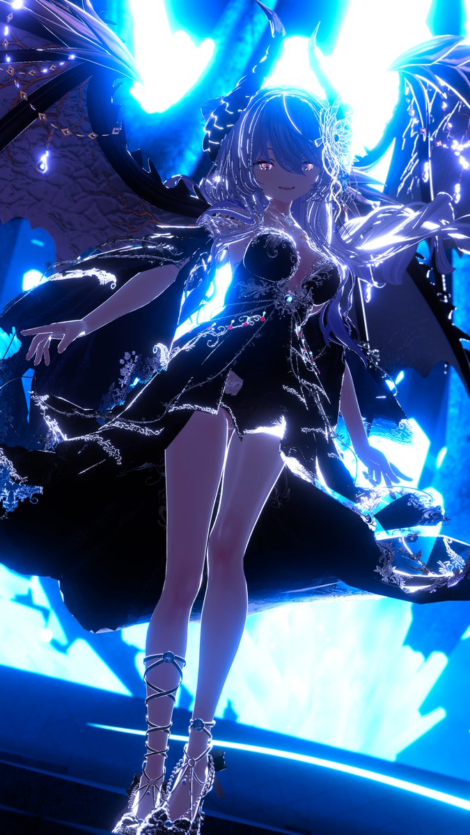 #今日のルゼブルちゃん
#ルゼブル3D
World : Suspended in Echoes
Author : StephenVR 様
Dress : Vampire Villainess ( #NeonMaru 様)
Corsage : 月下美人の髪飾り ( #meron_farm 様 )
Hair : ねこねこへあー ＆BUTTERFLY HAIR ( #AQUA_LAILA 様 )