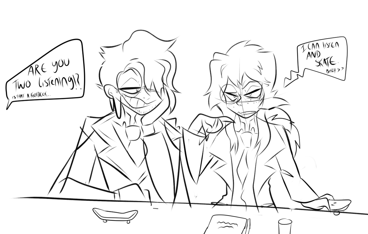 TSRVisualNovel's tweet image. Messy doodle from last night as these two have been in my head rent free.
Me and my friend are working on some more PNG art for the VA announcement video! So that is in the works for the next update!
#TSRVisualNovel