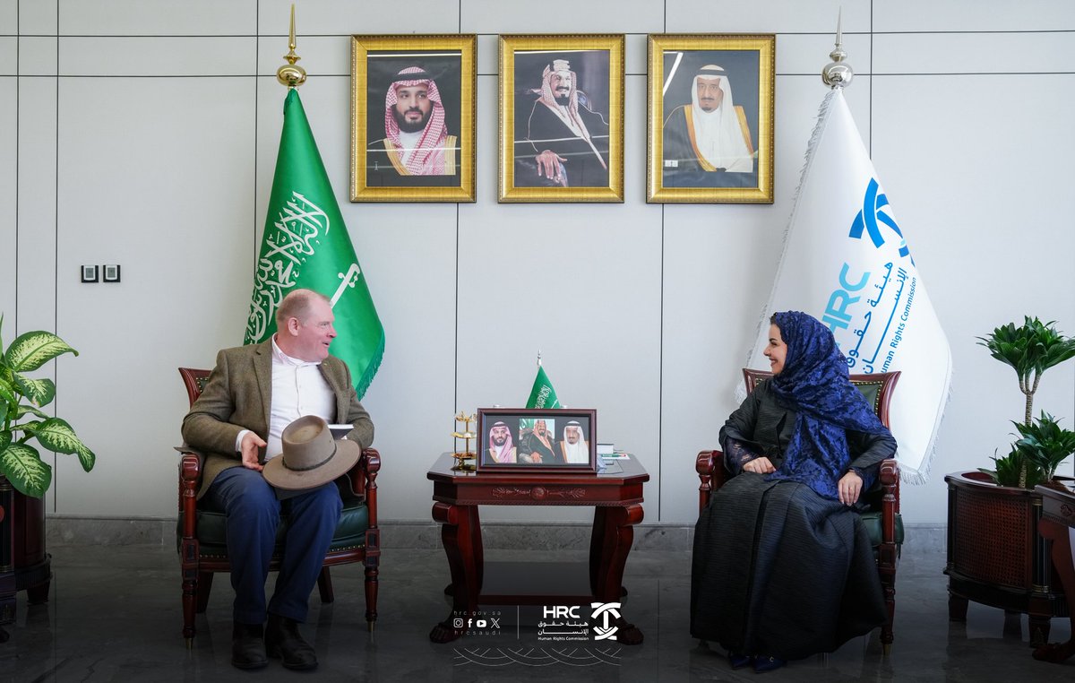 د. هلا بنت مزيد التويجري (@altuwaijrihala) on Twitter photo I was pleased to receive H.E. <a href="/AusAmbKSA/">Australian Embassy, Saudi Arabia</a>, the Ambassador of Australia to the Kingdom, and his delegation at the Human Rights Commission headquarters in Riyadh. The meeting provided a valuable opportunity to discuss ways to enhance bilateral cooperation in #HumanRights, exchange I was pleased to receive H.E. <a href="/AusAmbKSA/">Australian Embassy, Saudi Arabia</a>, the Ambassador of Australia to the Kingdom, and his delegation at the Human Rights Commission headquarters in Riyadh. The meeting provided a valuable opportunity to discuss ways to enhance bilateral cooperation in #HumanRights, exchange