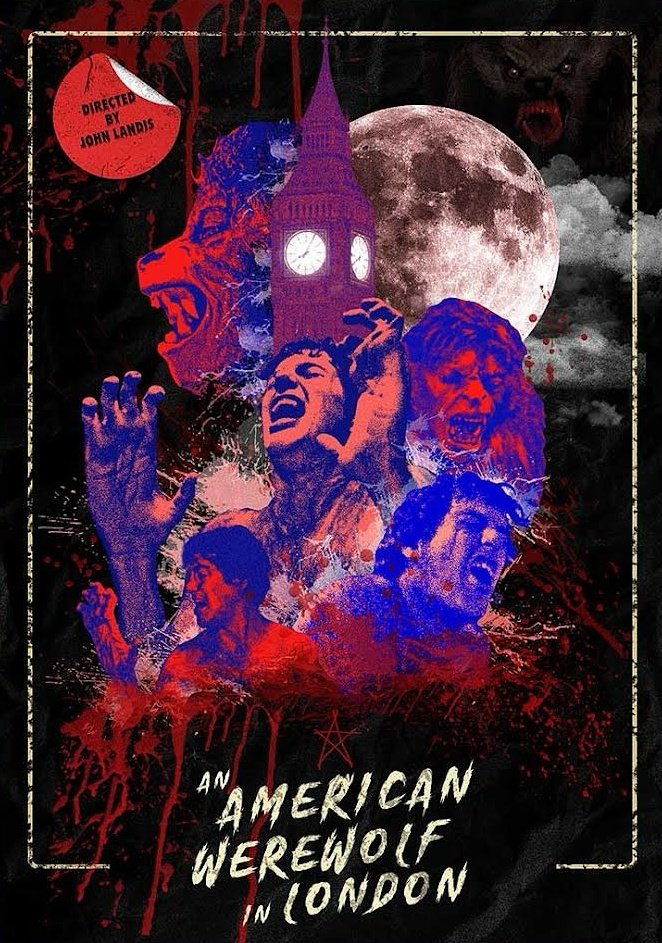 An American Werewolf in London (1981).
Art by Rob Watts.