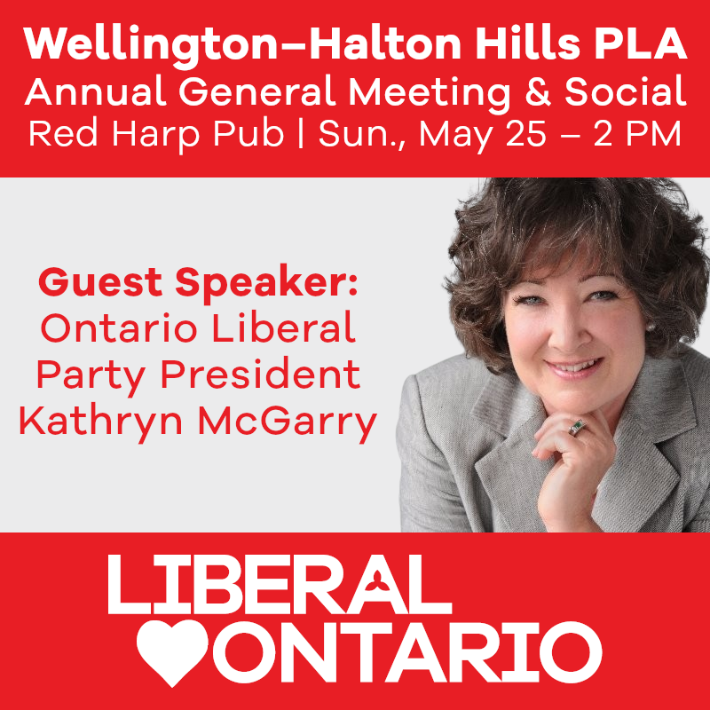 WHH_PLA's tweet photo. Join us at the Red Harp Pub in Acton on Sun., May 25 at 2 PM for our AGM &amp; Social.

Our guest speaker will be @OntLiberal Party President @Kathryn_McGarry.

Light food will be served and there will be cash bar.

If you plan to attend, please RSVP: https://t.co/atTMrw17qO https://t.co/6bvqDTrCBN