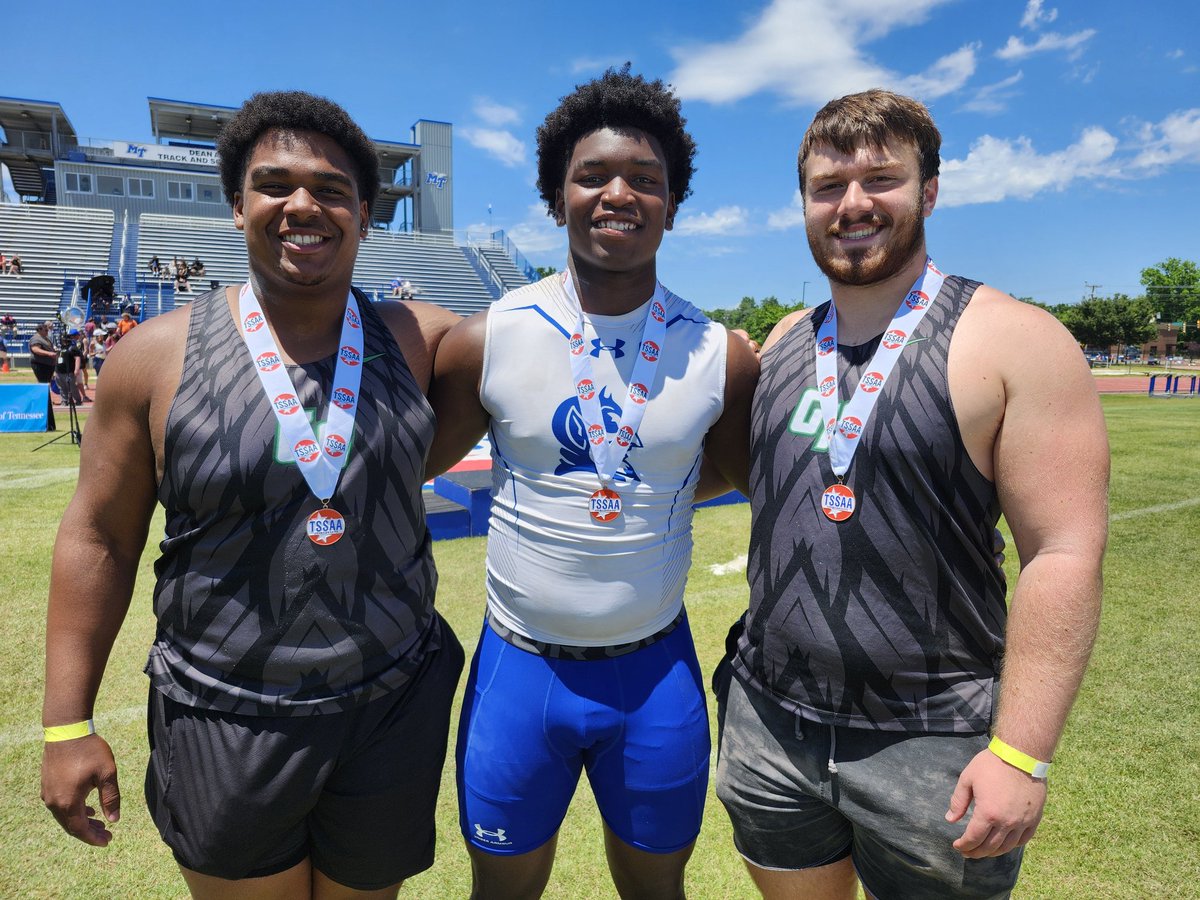 Tommy Bryan (@tbsports5) on Twitter photo TSSAA SPRING FLING - Wilson County has 3 medalists in AAA Shot Put.
<a href="/BDPFootball/">Lebanon Football</a> Jujuan Stafford, Jr placed 4th. Left <a href="/GreenHill_track/">GH Track and Field</a> Ethan Harris & right Gavin Uhlir. TSSAA SPRING FLING - Wilson County has 3 medalists in AAA Shot Put.
<a href="/BDPFootball/">Lebanon Football</a> Jujuan Stafford, Jr placed 4th. Left <a href="/GreenHill_track/">GH Track and Field</a> Ethan Harris & right Gavin Uhlir.