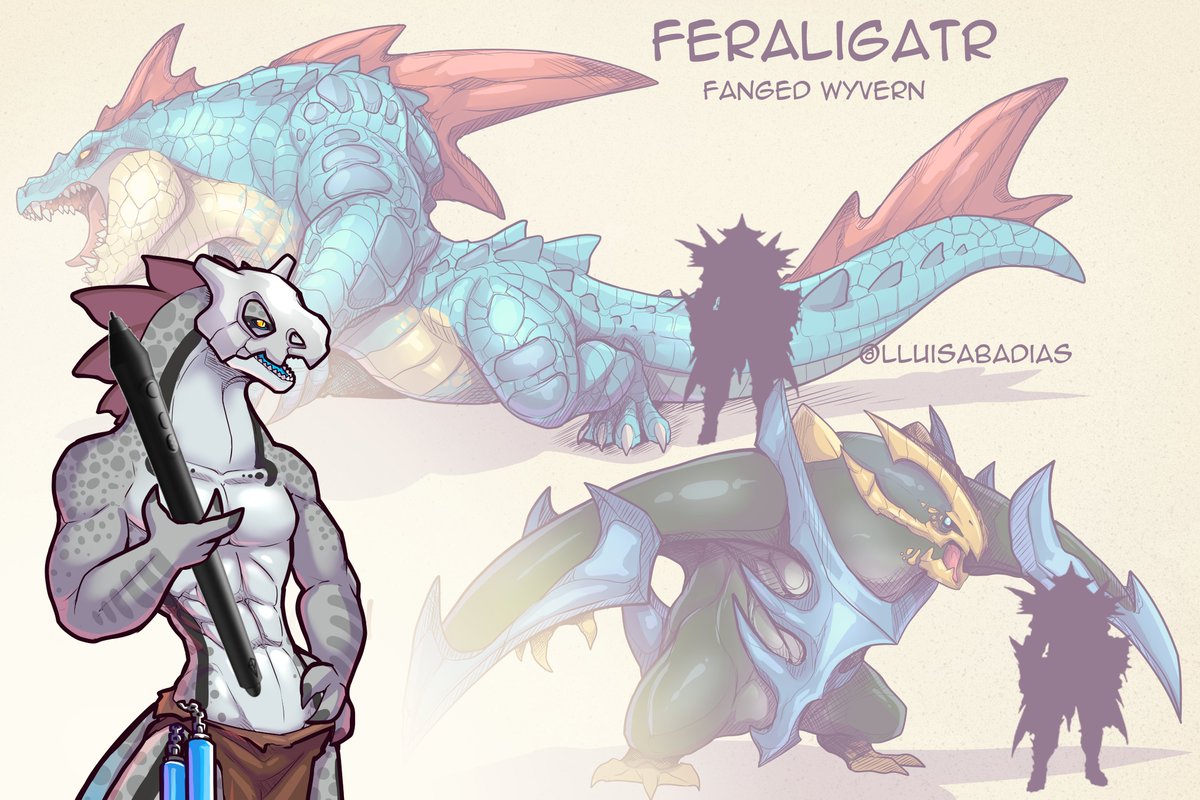 DRAWING Pokemon as Monster Hunter monsters with chat! 🦎
twitch.tv/lluisabadias
Join us!