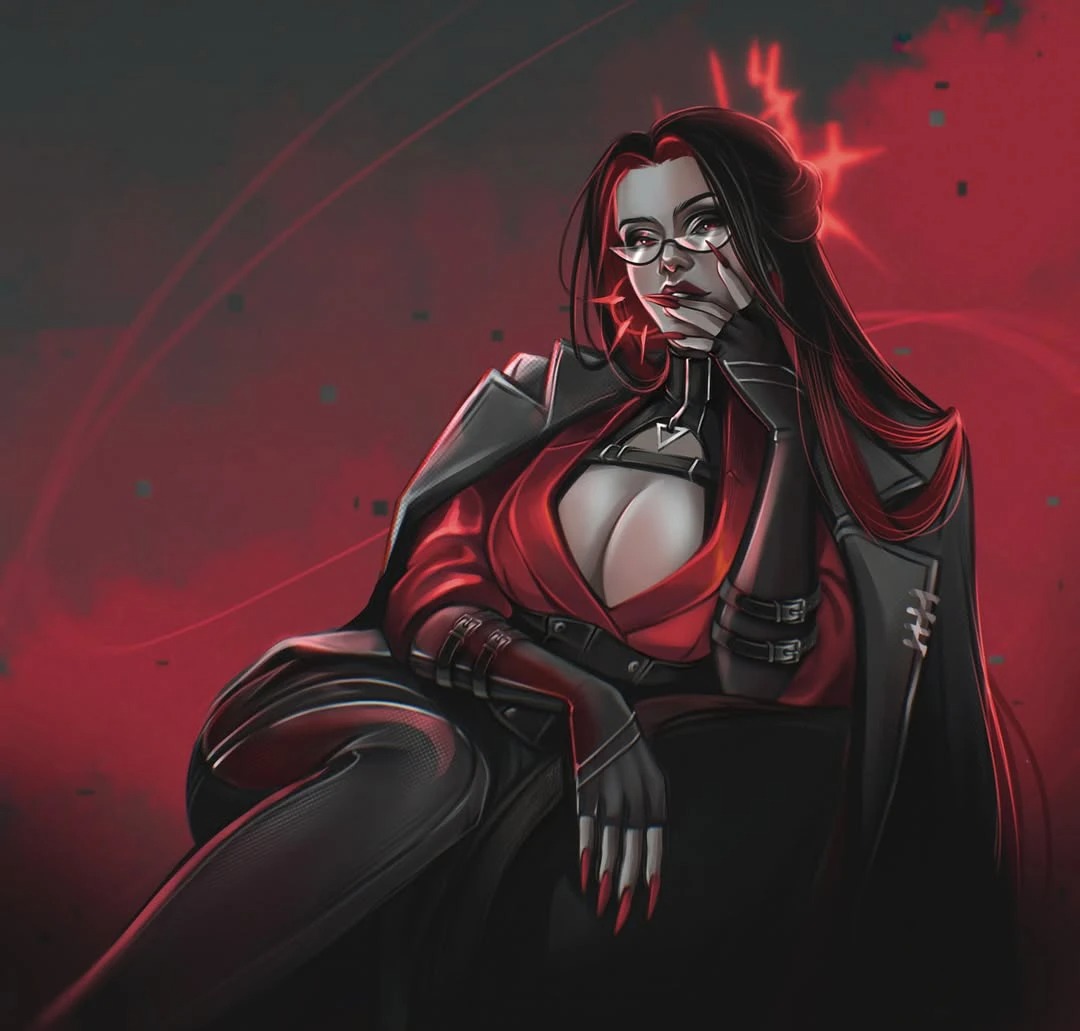 Power drips from her fingertips, grace wrapped in danger. 💋🕷️🖤⚡
#DigitalArt #DarkAesthetic #OC