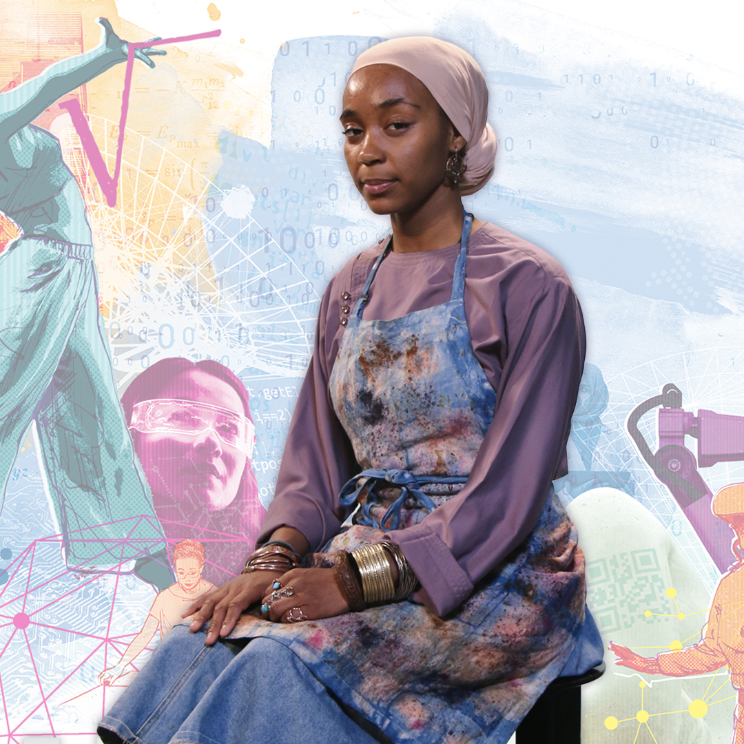 The Spring 2025 issue of Barnard Magazine is officially LIVE! Learn about Khepera Lyons-Clark '24, who created art that melds family history with natural material and digital media at the Barnard Design Center. Full issue available here: bit.ly/4ktuNSn