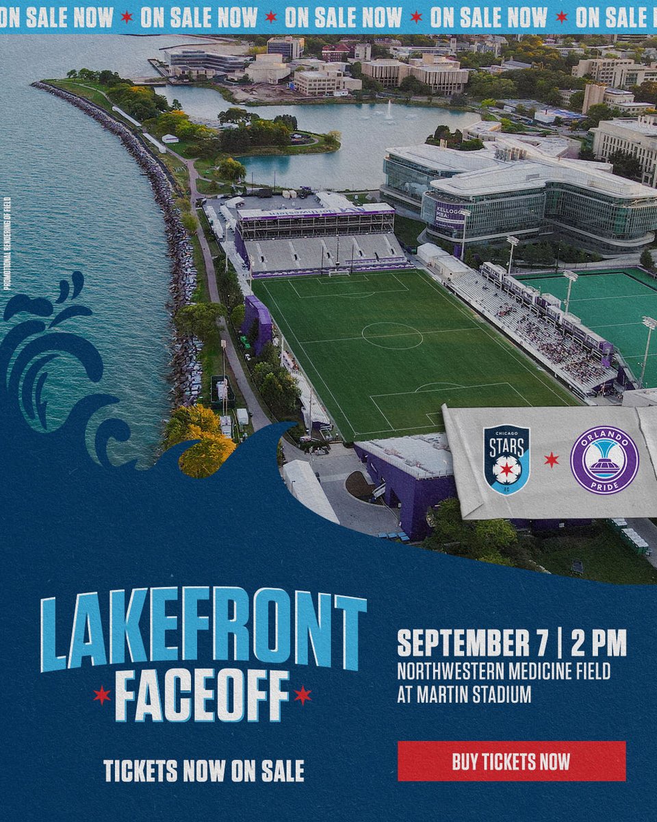 theChicagoStars's tweet image. 🚨 Tickets for our Lakefront Faceoff are ON SALE NOW! 🚨
Summertime soccer by the lake. Get your tix now!
🎟️: tinyurl.com/3495uwy6