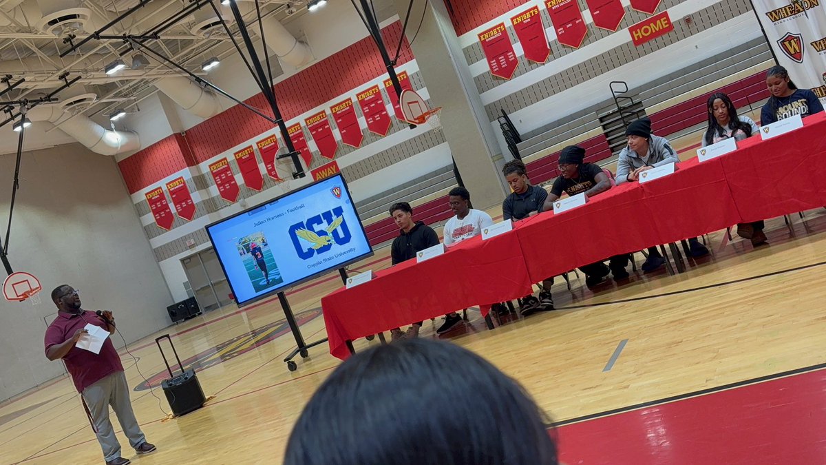 Seniors Moving On to the next level. One of my favorite times of the year! Signing Day
Michael M.-Coppin State
Joaquin K-American International College 
Worku-Catholic University of America 
Julian Harness-Coppin State
Ulise Martinez- Salazar: McDaniel College
<a href="/WheatonAD/">Wheaton AD</a>