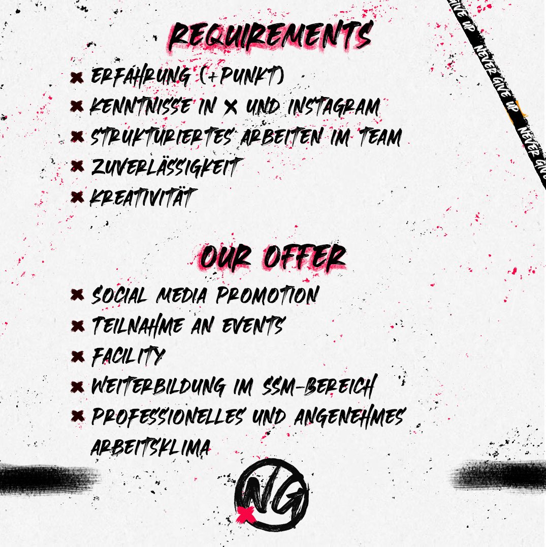 Wir suchen aktuell eine/n neue/n Social Media Manager/in für X und Instagram! 💼

DM us🚀

RTs appreciated🙏
#SocialMediaManager #LF #Esport #SSM #hiring #goING #dreamING