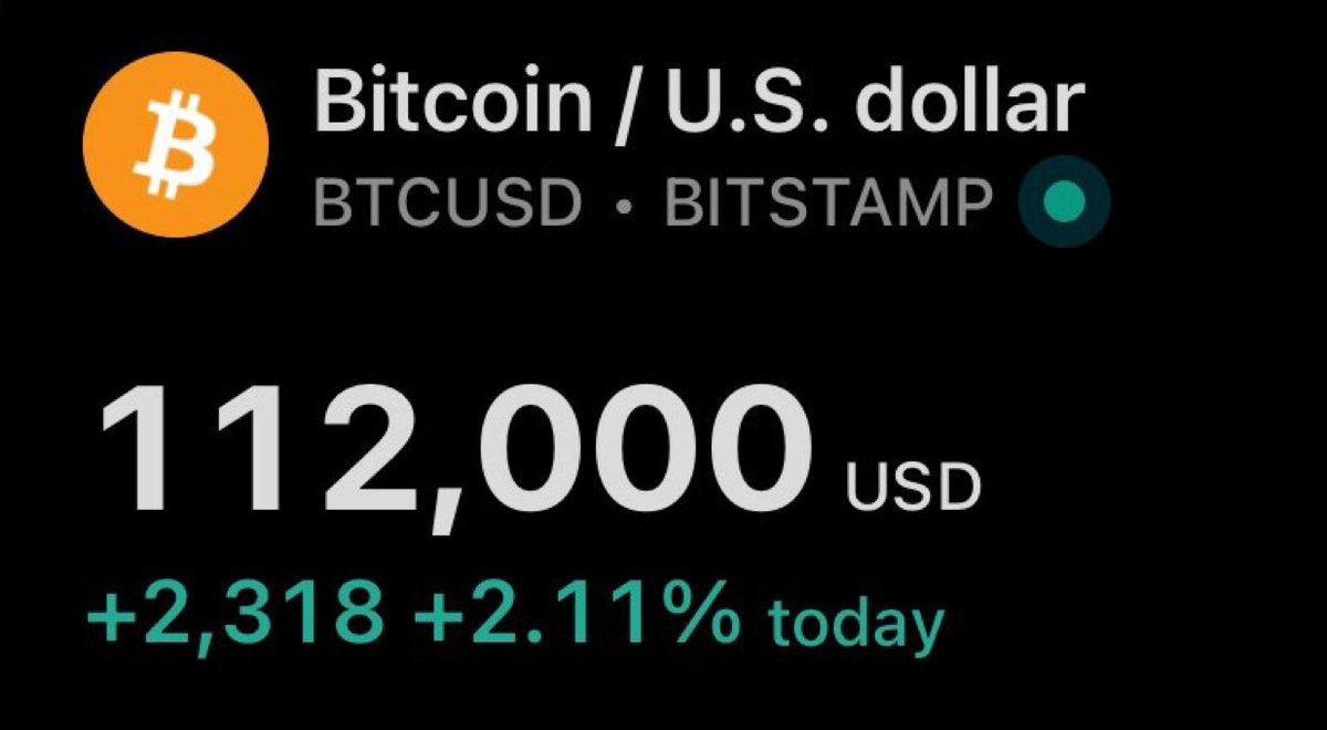 #BITCOIN BREAKS $112,000 FOR THE FIRST TIME IN HISTORY 🚀