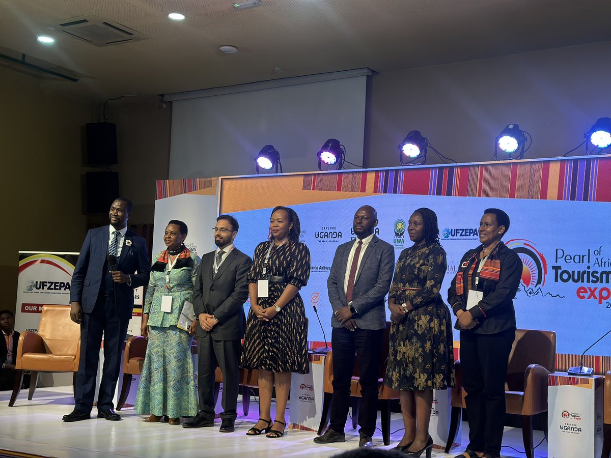 Uganda Consulate Arusha (@arushauganda) on Twitter photo Ambassador Anne Katusiime and Mr. Malcolm Muzeire attended Day 2 of #POATE2025, where renowned tourism advocate <a href="/wekesa_amos/">Amos Wekesa</a> delivered a powerful keynote address. His remarks emphasized the vital role of tourism in Uganda’s economy and outlined the key challenges the sector must Ambassador Anne Katusiime and Mr. Malcolm Muzeire attended Day 2 of #POATE2025, where renowned tourism advocate <a href="/wekesa_amos/">Amos Wekesa</a> delivered a powerful keynote address. His remarks emphasized the vital role of tourism in Uganda’s economy and outlined the key challenges the sector must