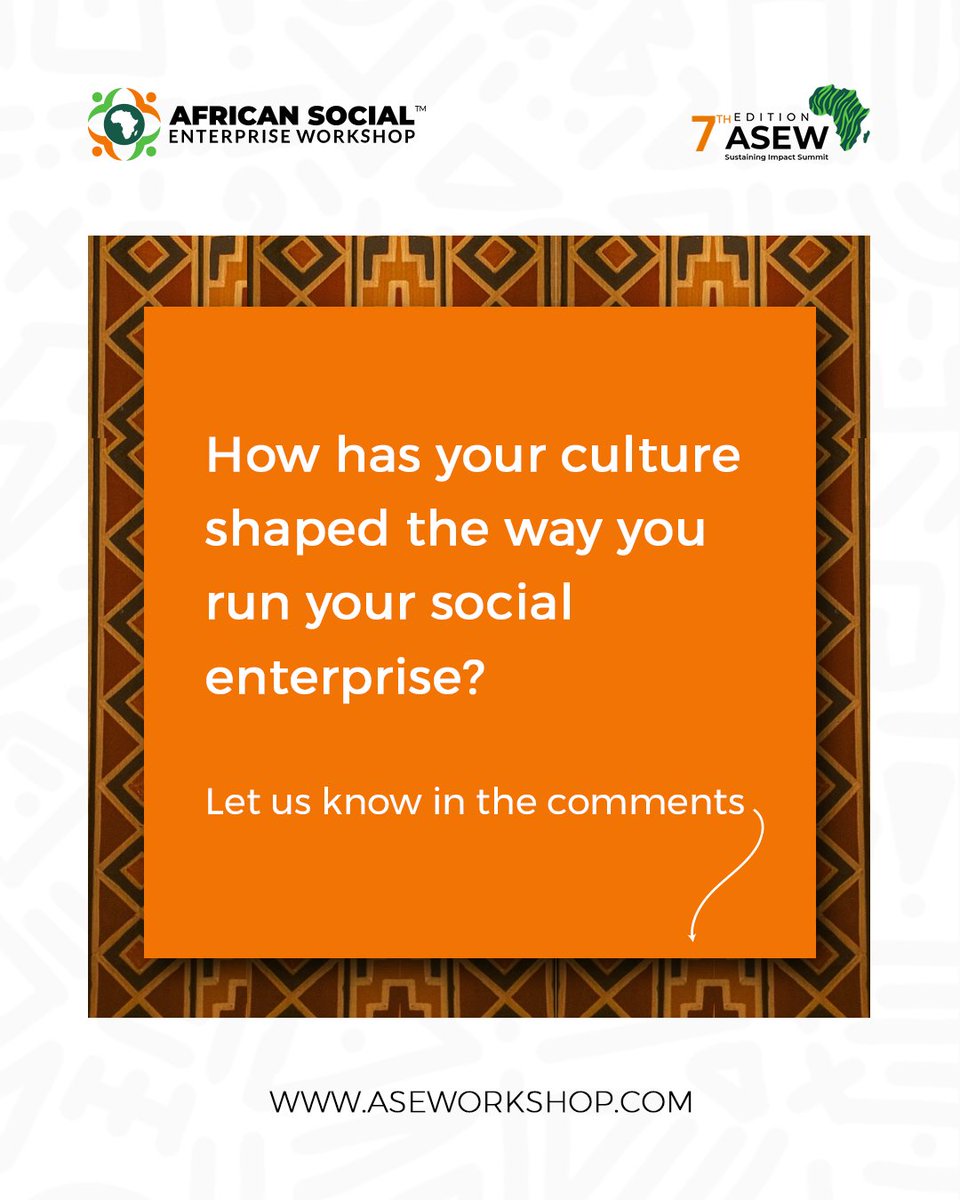 SocialAsew's tweet photo. Comment votre culture a-t-elle façonné votre entreprise sociale?

À l’occasion de la #JournéeMondialeDeLaDiversitéCulturelle, ASEW a interviewé 3 entrepreneurs sociaux africains pour explorer comment leur héritage culturel nourrit leur impact.

À vous maintenant!
#ASEW https://t.co/BTXkmYAvo9