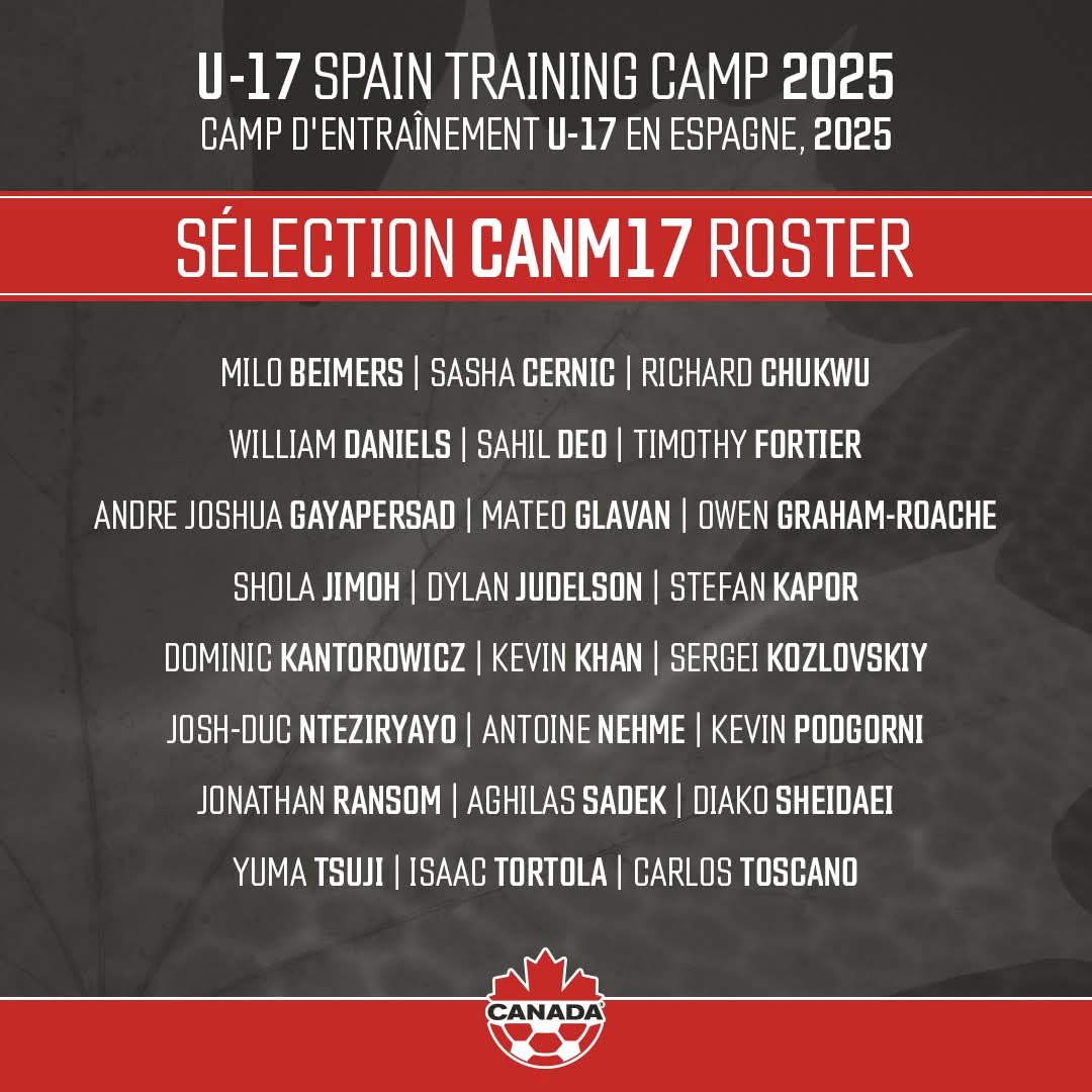 liraduku's tweet photo. Congratulations JOSH Duc NTEZIRYAYO on your selection to Canada Soccer’s Men’s U-17 National Team! Being selected to represent your country is special and you have all earned this incredible opportunity to make your families proud wearing the maple leaf.

YOU GOT ALL OF US WITH U https://t.co/qcok83vtVI