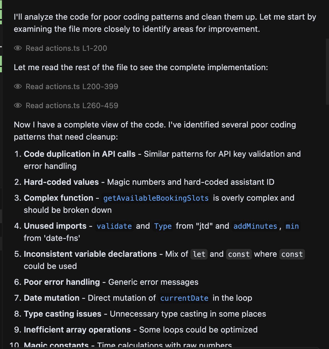 Sonnet 4 is great at vibe-refactoring code. AI is coming for our jobs..