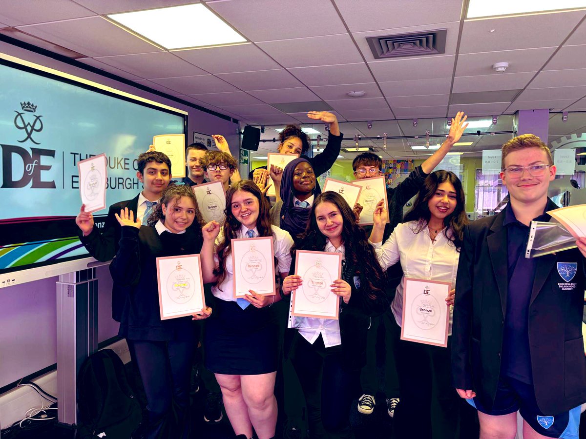Today called for celebration! 🥳 We are delighted to share with you that all of our Duke of Edinburgh participants have successfully completed the course, &amp; have received their Bronze Award certificates &amp; badges today! Miss Quinn is incredibly proud of all of you! 🥉🌟