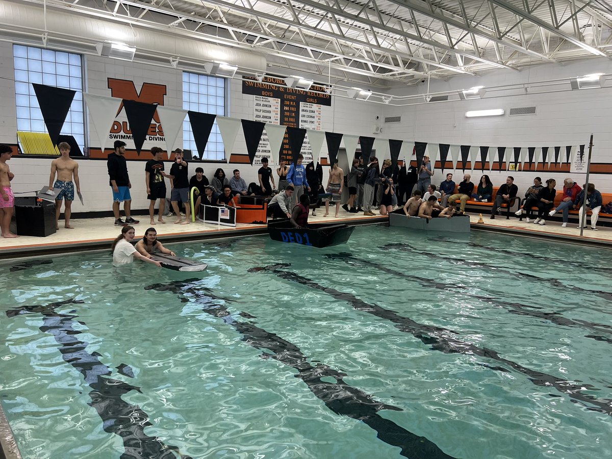MHSEngineering1's tweet photo. The2025Corrugatedboatdesign and competition was  very exciting.We added more constraints and increased the difficulty level.We wanted to thank Rich Croce from Viking Industries for their donations of corrugated material so we were able to compete this year! @HVmanufacturing https://t.co/WnMFYbLve8