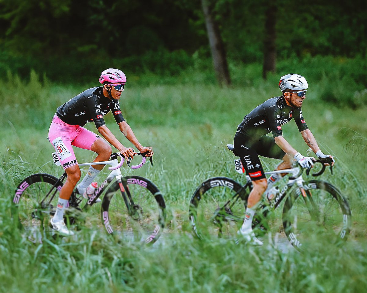 majkaformal's tweet image. Maglia on my wheel 🩷👀
#UAETeamEmirates #WeAreUAE #GirodItalia