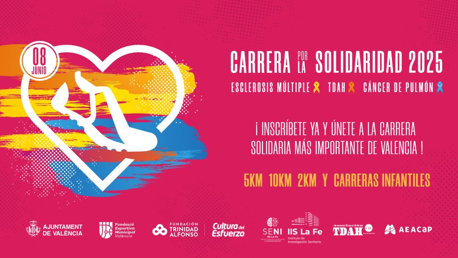 Cáncer de Pulmón (@aeacap) on Twitter photo 🔵🫁En <a href="/AEACaP/">Cáncer de Pulmón</a> nos unimos a la Carrera por la Solidaridad para visibilizar el #cáncerdepulmón
🗓️8 junio
📍Valencia
➡️Modalidades:
🔹10 km (carrera competitiva)
🔹5 km (carrera competitiva y caminata a pie)
🔹2 km (marcha a pie)
🔹Carreras infantiles
ℹ️bit.ly/AEACaP-carrera… 🔵🫁En <a href="/AEACaP/">Cáncer de Pulmón</a> nos unimos a la Carrera por la Solidaridad para visibilizar el #cáncerdepulmón
🗓️8 junio
📍Valencia
➡️Modalidades:
🔹10 km (carrera competitiva)
🔹5 km (carrera competitiva y caminata a pie)
🔹2 km (marcha a pie)
🔹Carreras infantiles
ℹ️bit.ly/AEACaP-carrera…