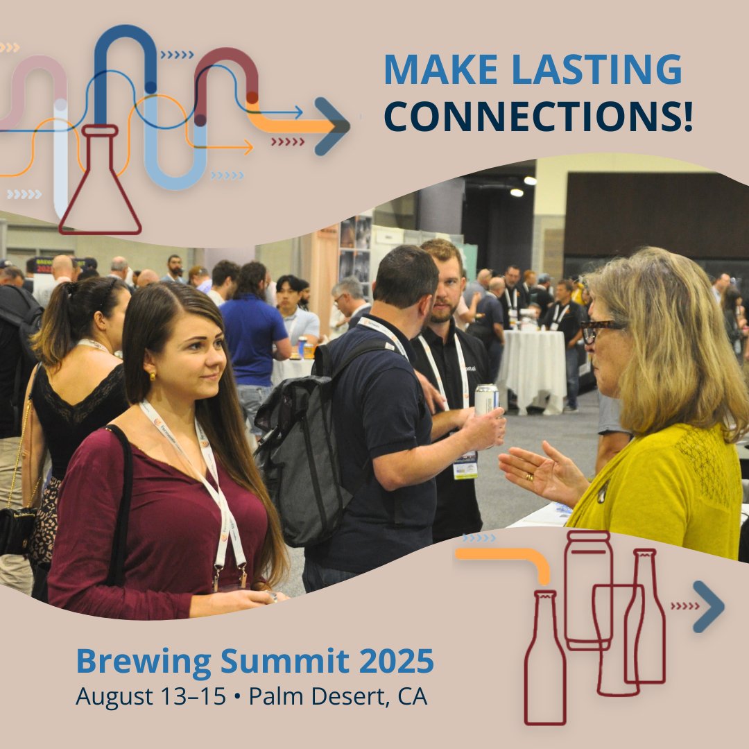 #BrewingSummit2025 offers up unlimited networking opportunities at every turn. Register today and grow your network this August in Palm Desert. Secure your spot by June 24: bit.ly/3GYANUH
 
#Networking #Community #Collaboration #ASBC #MasterBrewers #BrewUpConnections