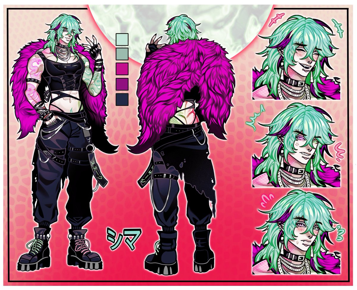 Character reference sheet comm