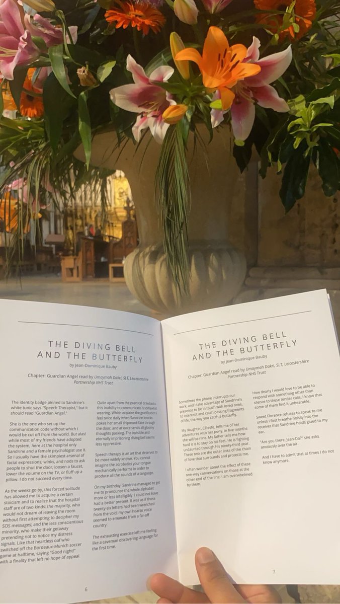 I had an amazing day celebrating <a href="/RCSLT/">RCSLT 💙</a> 80th anniversary. I had the opportunity to share a reading of the book; The diving bell and the butterfly, highlighting the incredible work of speech therapist during recovery. It was lovely to meet so many speech therapists too!