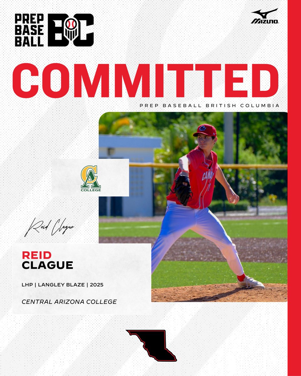 🚨𝐂𝐎𝐌𝐌𝐈𝐓𝐌𝐄𝐍𝐓 𝐀𝐋𝐄𝐑𝐓🚨

‘25 LHP Reid Clague (<a href="/Langleyblaze/">Langley Blaze 🇨🇦</a>) announces his commitment to Central Arizona College.

#BeSeen | #OffTheBoard🇨🇦
