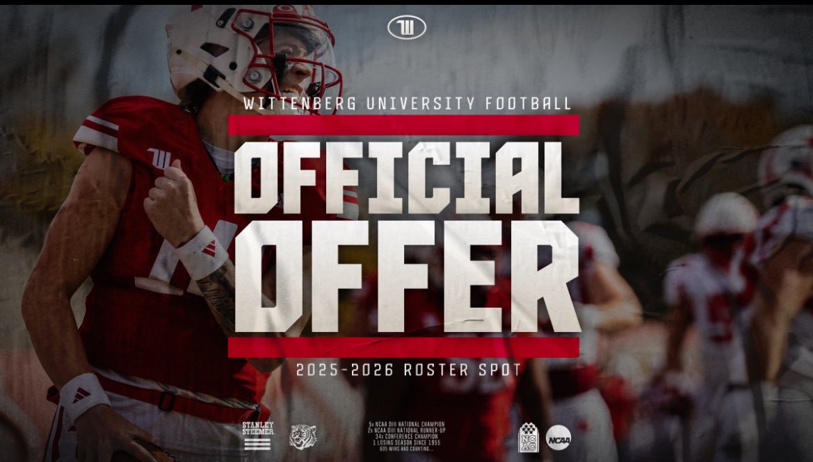 Haywood Jenkins (@haywoodj55) on Twitter photo extremely Blessed and grateful🙏🏽to receive my first ever offer from Wittenberg University
<a href="/Coach_AMoore/">Allan Moore</a>
<a href="/coachSayers50/">Ryan Sayers</a> extremely Blessed and grateful🙏🏽to receive my first ever offer from Wittenberg University
<a href="/Coach_AMoore/">Allan Moore</a>
<a href="/coachSayers50/">Ryan Sayers</a>