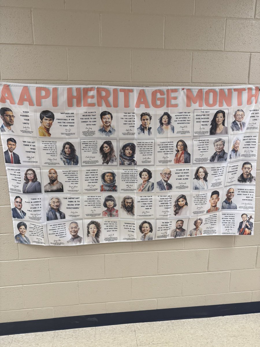The month we celebrate Asian American and  Pacific Islander Heritage.  #UnityUnleashed #packpride #weareheim #ElevateStafford