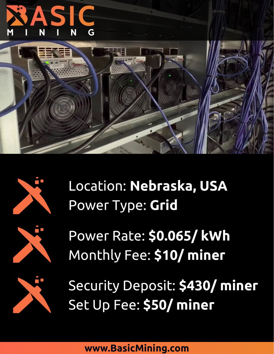 Basic Mining (@basicmining) on Twitter photo BUY & HOST DEAL
Whatsminer M50S++ 158T
14 qty, online now
⚡️$2100 each⚡️
➖Located in US 🇺🇸
➖8 month oem warranty
Contact ➡️ <a href="/theGianMendoza/">Gian Mendoza 🟧</a>
May 22nd, 2025 BUY & HOST DEAL
Whatsminer M50S++ 158T
14 qty, online now
⚡️$2100 each⚡️
➖Located in US 🇺🇸
➖8 month oem warranty
Contact ➡️ <a href="/theGianMendoza/">Gian Mendoza 🟧</a>
May 22nd, 2025