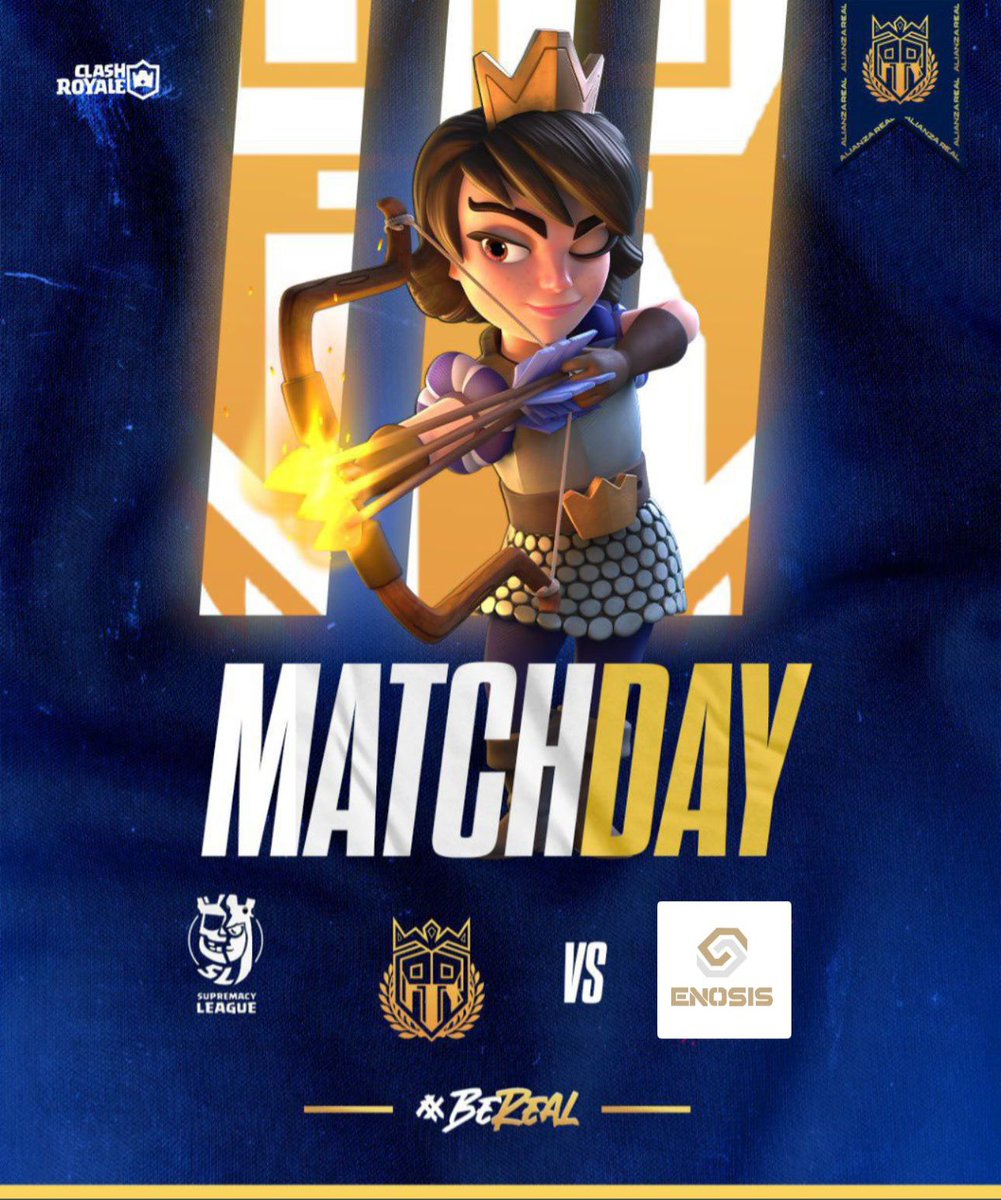 #CR • 𝑴𝘼𝑻𝘾𝑯 𝑫𝘼𝒀 🔹

Último partido de la fase de grupos, GL🙌

🏆 • <a href="/CR_Supremacy/">Supremacy League</a> [J8] 
🆚 • <a href="/EnosisCR/">Enosis eSports</a>
⏰ • 15:00🇵🇪 14:00🇲🇽 
📺🇪🇸: twitch.tv/recameca
🎙️🇪🇸: <a href="/Recameca/">Recameca 😈</a>

#BeReal🔱