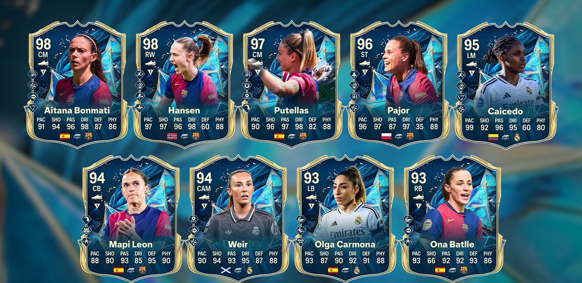 RWBoosting's tweet image. RANK 1 La Liga TOTS £75
Rank 1 La Liga TOTS + Ultimate TOTS £120😍
LIGA F also included in these rewards with Bonmati Hansen and Putellas all looking insane😮‍💨
DM us now expecting spots to go fast especially the La Liga + Ultimate TOTS Package🫶🏻
#LaLiga #TOTS #EAFC25