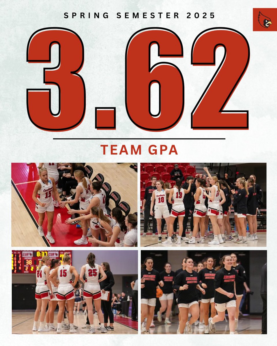 Absolutely KILLED IT in the classroom this semester! So proud of this group and the work they put in!! 🤓
•
#WhyNot #D3hoops #STUDENTathlete