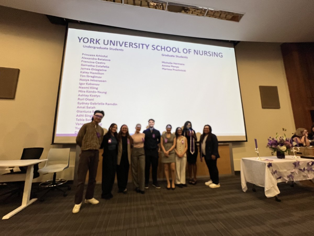 YorkUNursing (@yorkunursing) on Twitter photo Congratulations to all the new inductees and award recipients of SoN York U, honoured at the Spring Induction and Awards Ceremony on May 21 2025. Thank you to <a href="/SigmaNursing/">Sigma Nursing</a> Lambda Pi At-Large, Prof. Tsui and Chapter Leaders for their unwavering dedication and commitment. Congratulations to all the new inductees and award recipients of SoN York U, honoured at the Spring Induction and Awards Ceremony on May 21 2025. Thank you to <a href="/SigmaNursing/">Sigma Nursing</a> Lambda Pi At-Large, Prof. Tsui and Chapter Leaders for their unwavering dedication and commitment.