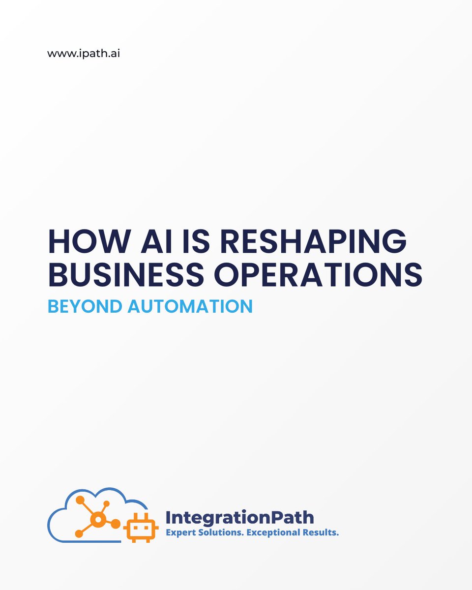 integrationpath's tweet image. How AI is Reshaping Business Operations?
Swipe to Learn ➞

Schedule a free call to learn how AI can transform your business operations:
app.apollo.io/#/meet/purush_…

Know more about our services:
ipath.ai

#AI #DigitalTransformation #GenAI #GenerativeAI #iPathAI