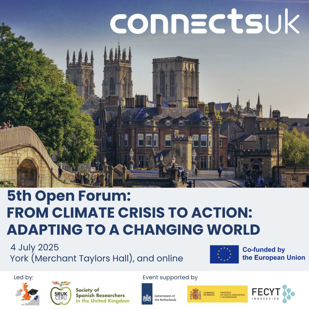 SRUK/CERU (@comunidadceru) on Twitter photo Are you joining the 12th SRUK/CERU Symposium 2025?
If so, join as well to the event organised by <a href="/CONNECTS_UK_/">CONNecting EU Communities Through Science in UK</a>, 5th Open Forum “From Climate Crisis to Action: Adapting to a Changing World”.
Subscribe for updates: bit.ly/4mvFjdS Are you joining the 12th SRUK/CERU Symposium 2025?
If so, join as well to the event organised by <a href="/CONNECTS_UK_/">CONNecting EU Communities Through Science in UK</a>, 5th Open Forum “From Climate Crisis to Action: Adapting to a Changing World”.
Subscribe for updates: bit.ly/4mvFjdS