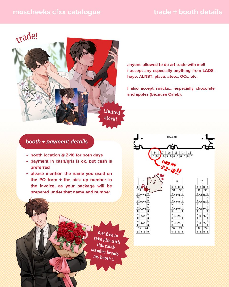 (4/4)
Art trade (VERY limited stock) and booth location!!! 