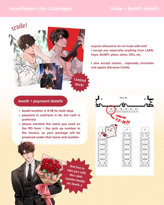 (4/4)
Art trade (VERY limited stock) and booth location!!! 