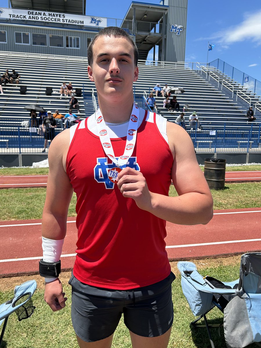 🚨 BREAKING NEWS 🚨

🏅 Luke Saldana is your State Runner-Up in Shot Put! 💪🔥
He claimed 🥈 at the TSSAA State Championships!
Representing 🟥🟦 WCHS with pride! 

Let’s hear it for Luke! 👏👏
#TSSAA #StateRunnerUp #ShotPut 💥 #TrackAndField 🏃‍♂️🥇